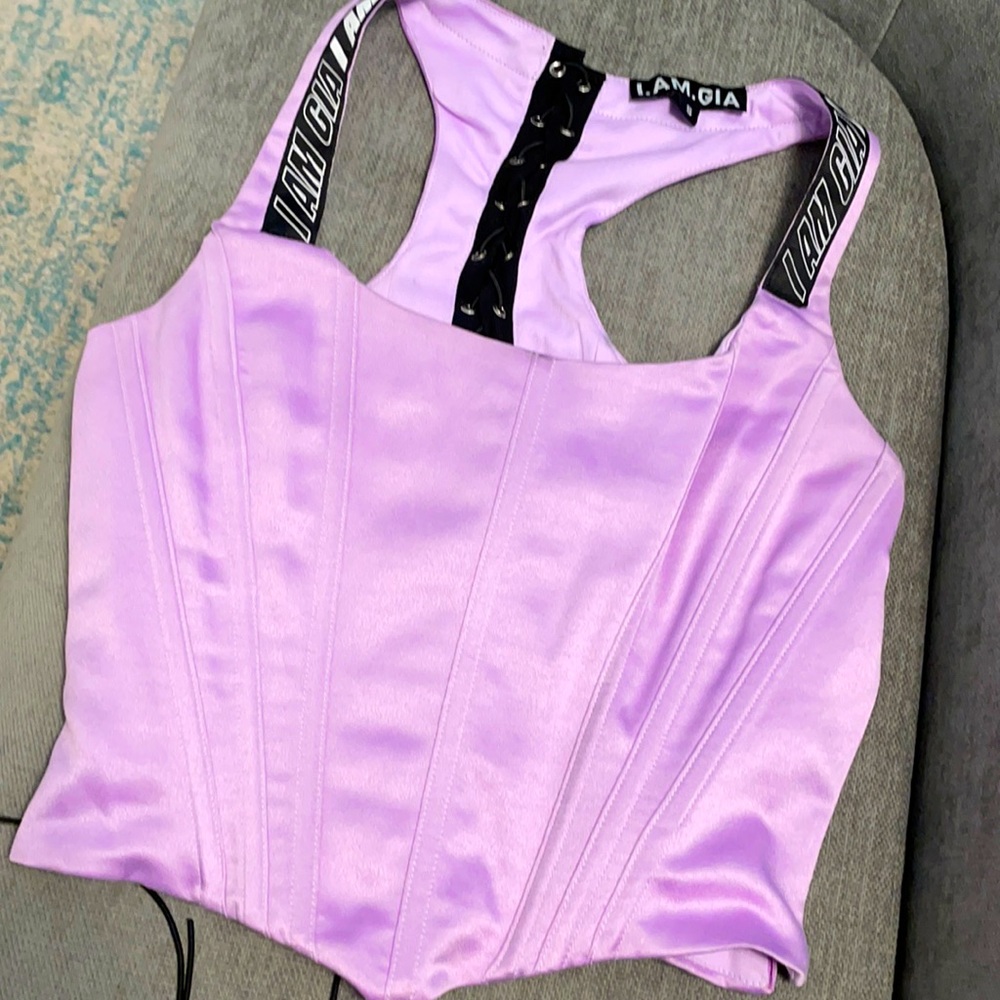 I AM GIA lavender corset